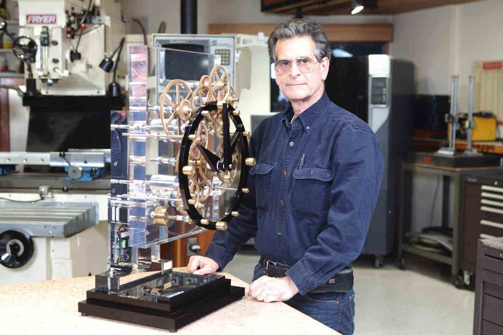 Interview with Dean Kamen, Inventor of the Segway 1 dean with clock